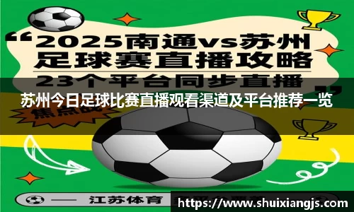 苏州今日足球比赛直播观看渠道及平台推荐一览